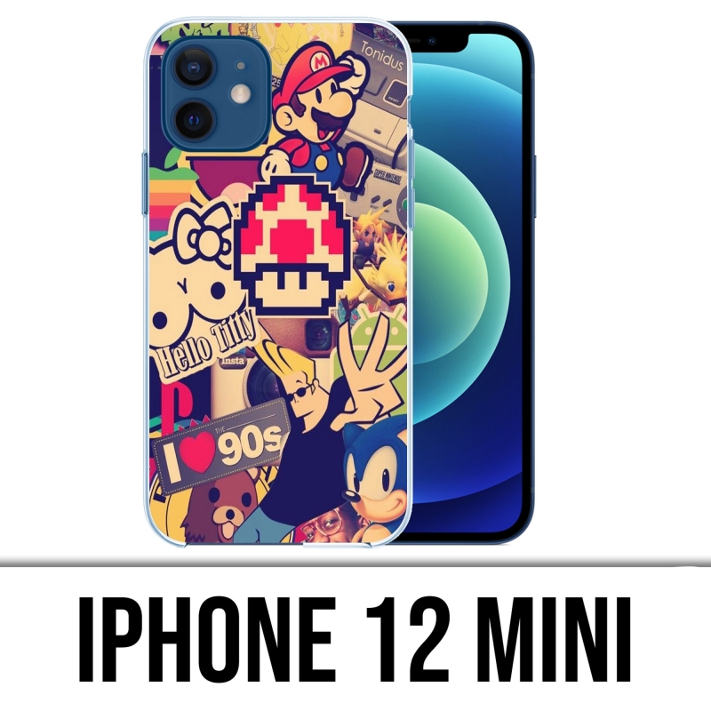 Funda para iPhone 12 mini - Pegatinas Vintage 90S