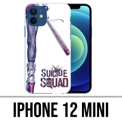Coque iPhone 12 mini - Suicide Squad Jambe Harley Quinn