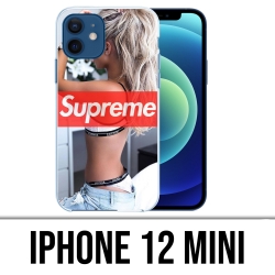 Coque iPhone 12 mini - Supreme Girl Dos
