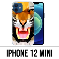 Coque iPhone 12 mini - Tigre Geometrique