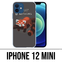 Coque iPhone 12 mini - To Do List Panda Roux