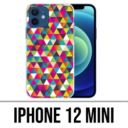 Coque iPhone 12 mini - Triangle Multicolore