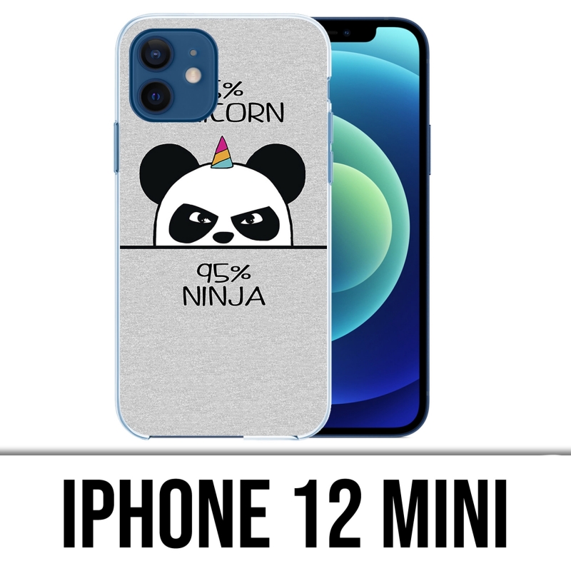 Funda para iPhone 12 mini - Unicornio Ninja Panda Unicornio
