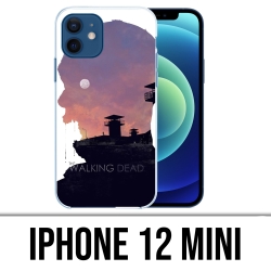Coque iPhone 12 mini - Walking Dead Ombre Zombies
