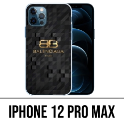 Coque iPhone 12 Pro Max - Balenciaga Logo