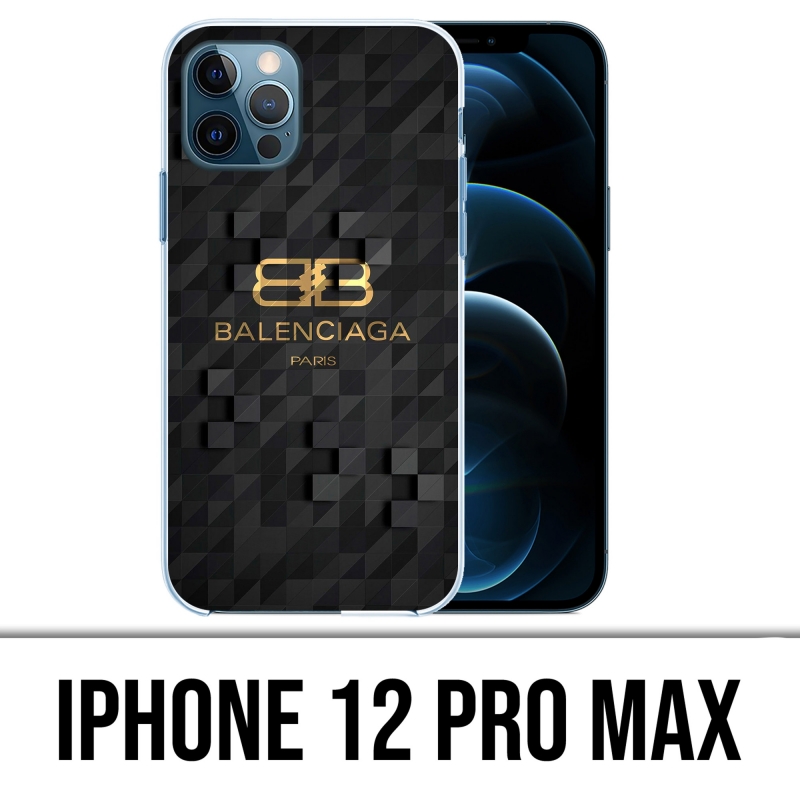 Funda para iPhone 12 Pro Max - Logotipo de Balenciaga