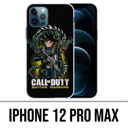 Coque iPhone 12 Pro Max - Call Of Duty X Dragon Ball Saiyan Warfare