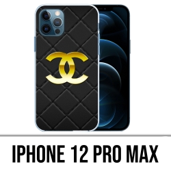 Coque iPhone 12 Pro Max - Chanel Logo Cuir