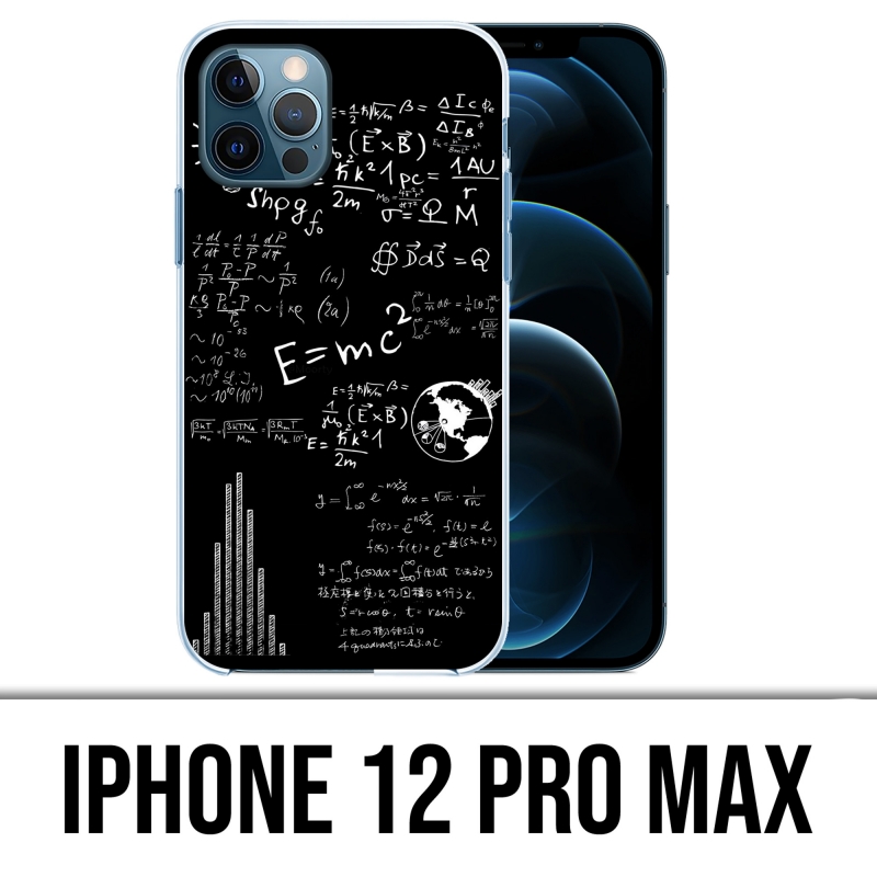 Coque iPhone 12 Pro Max - E égale Mc2