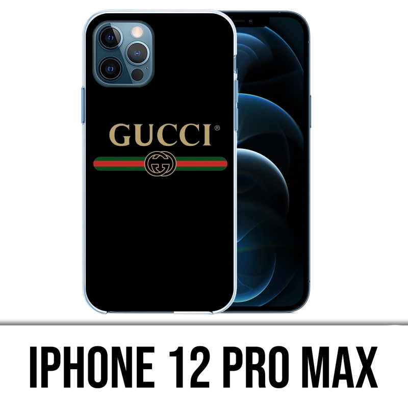 Coque iPhone 12 Pro Max - Gucci Logo Belt