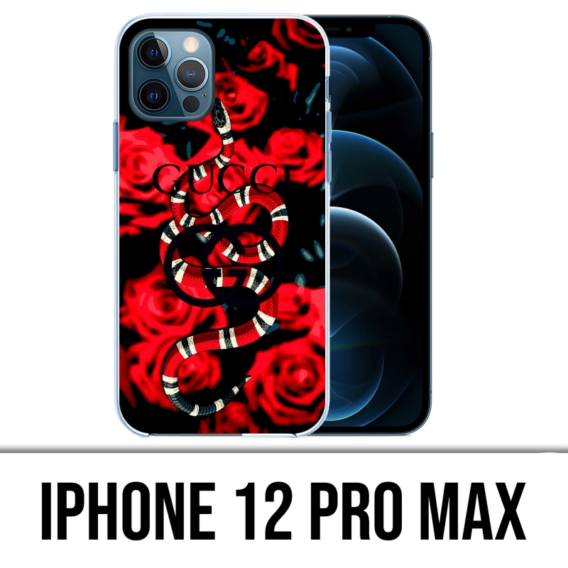 IPhone 12 Pro Max Case - Gucci Snake Roses