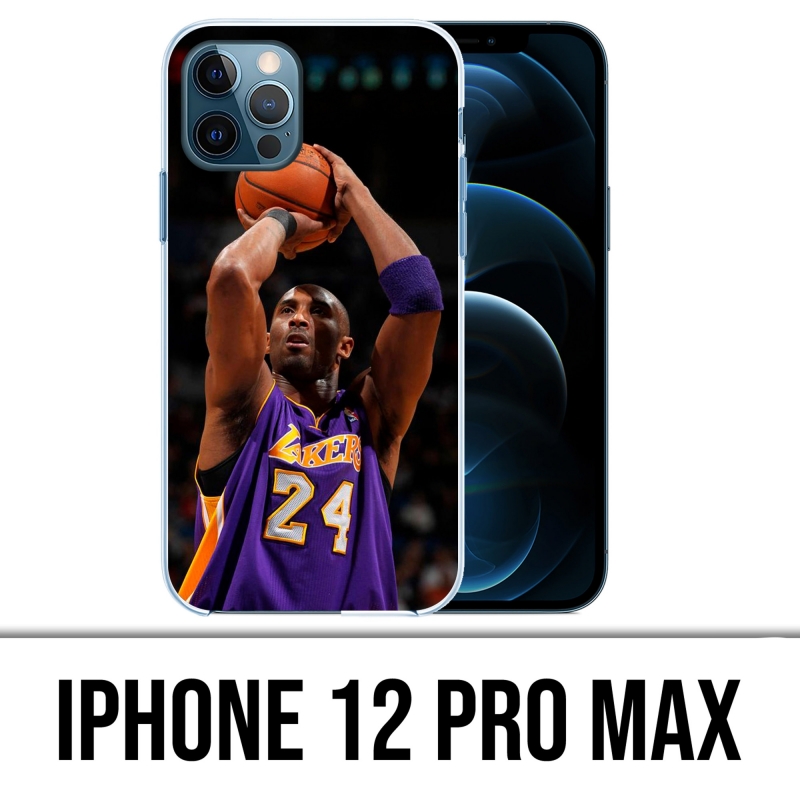 Coque iPhone 12 Pro Max - Kobe Bryant Tir Panier Basketball Nba