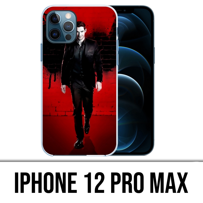 Coque iPhone 12 Pro Max - Lucifer Ailes Mur