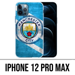 Coque iPhone 12 Pro Max - Manchester Football Grunge