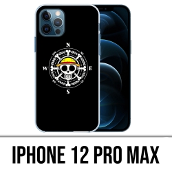 Funda para iPhone 12 Pro Max - Brújula con logo de una pieza