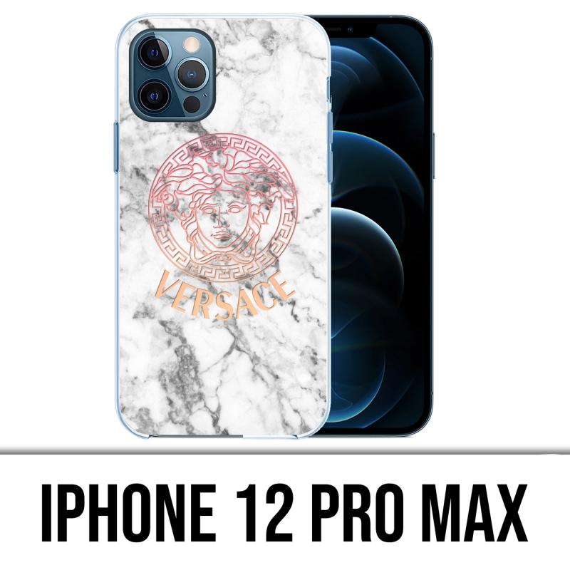 IPhone 12 Pro Max Case - Versace White Marble