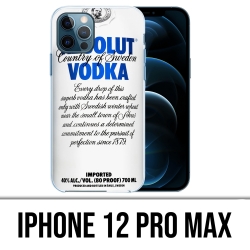 Coque iPhone 12 Pro Max - Absolut Vodka