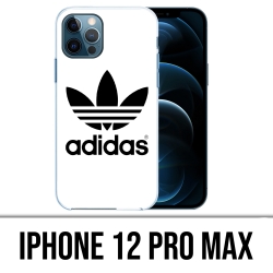 Coque iPhone 12 Pro Max - Adidas Classic Blanc