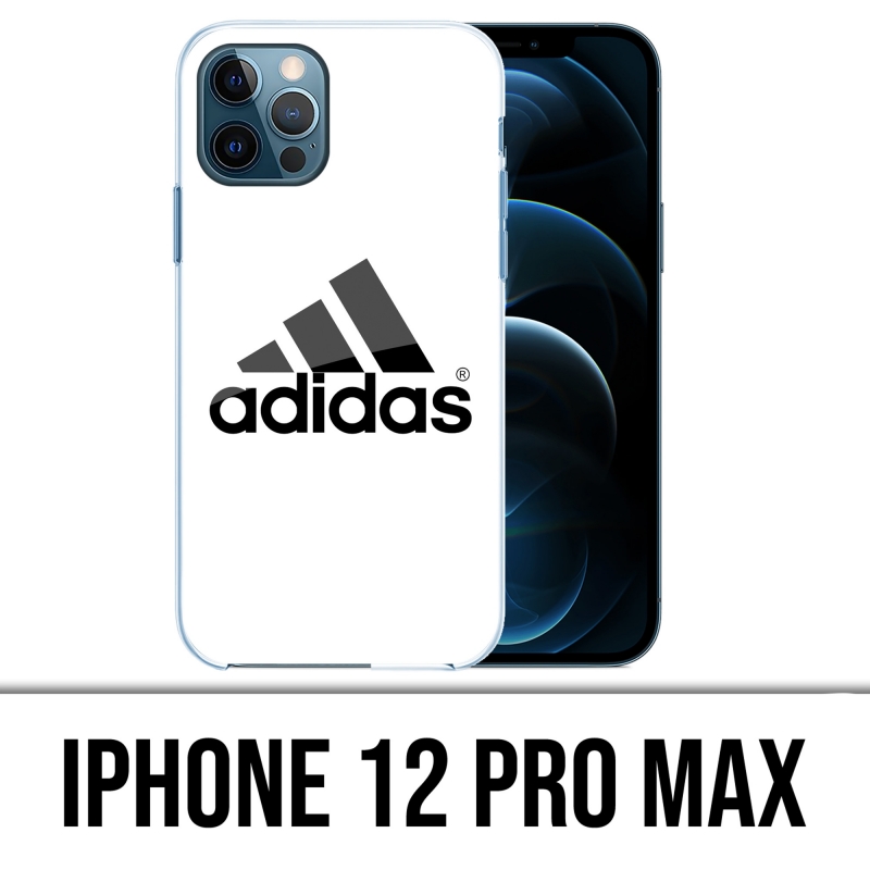 Custodia per iPhone 12 Pro Max - Logo Adidas bianco