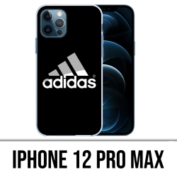 Custodia per iPhone 12 Pro Max - Logo Adidas nera