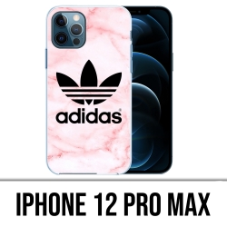 Custodia per iPhone 12 Pro Max - Adidas marmo rosa