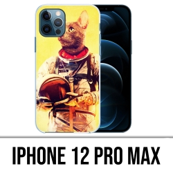 Coque iPhone 12 Pro Max - Animal Astronaute Chat
