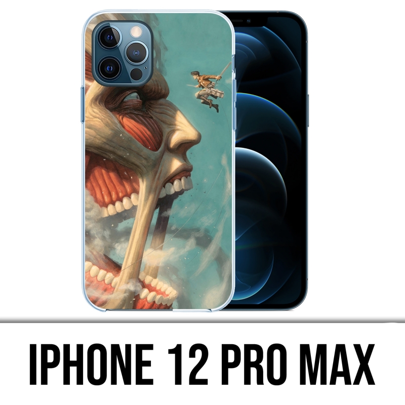 IPhone 12 Pro Max Case - Attack-On-Titan-Art