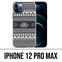 Coque iPhone 12 Pro Max - Azteque Gris