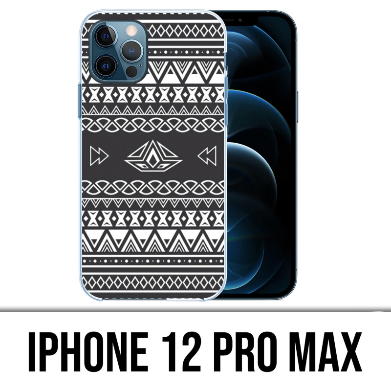 IPhone 12 Pro Max Case - Gray Aztec