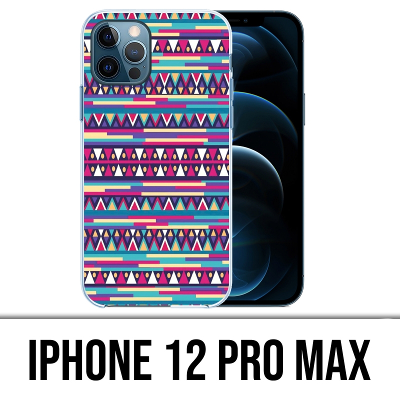 IPhone 12 Pro Max Case - Pink Aztec