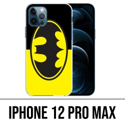 Funda para iPhone 12 Pro Max - Batman Logo Classic Amarillo Negro