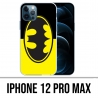 Coque iPhone 12 Pro Max - Batman Logo Classic Jaune Noir