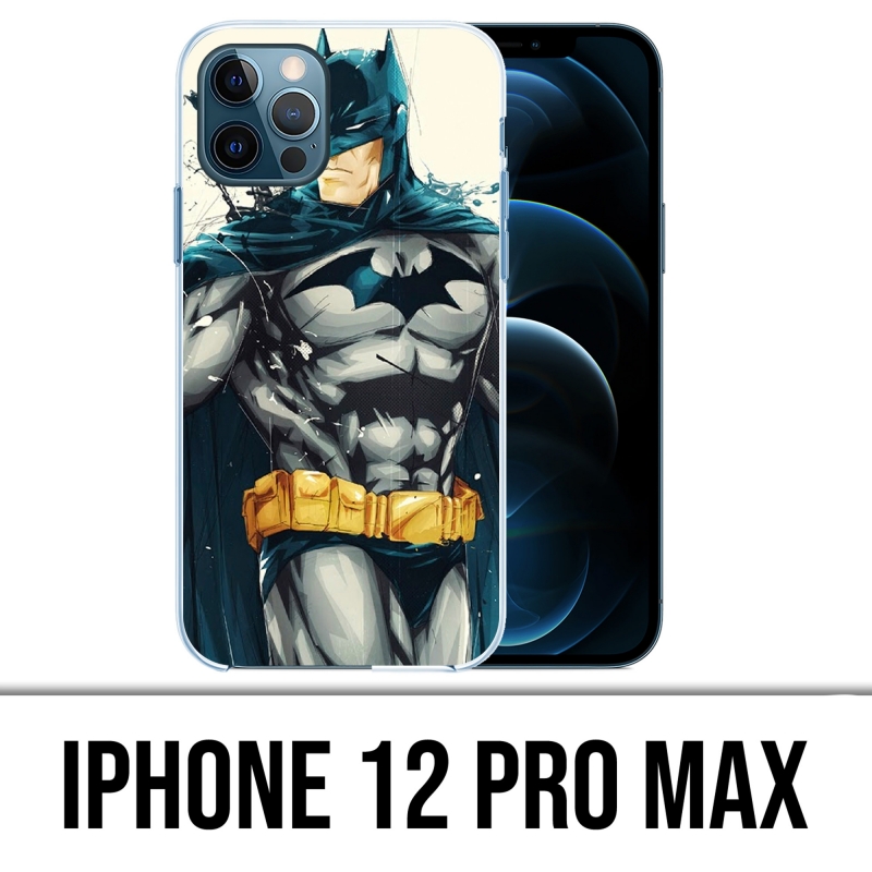 IPhone 12 Pro Max Case - Batman Paint Art