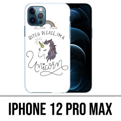Coque iPhone 12 Pro Max - Bitch Please Unicorn Licorne