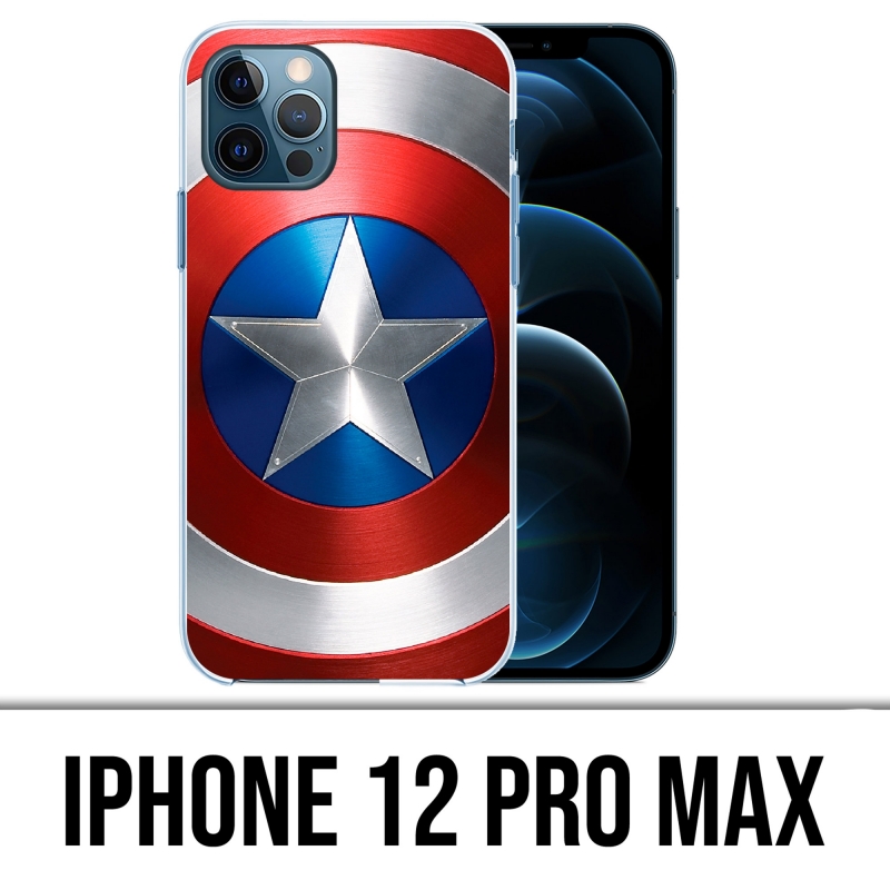 Custodia per iPhone 12 Pro Max - Captain America Avengers Shield