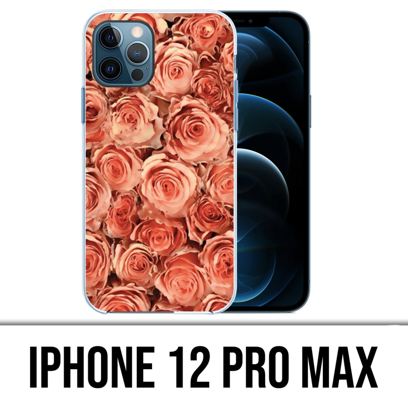 Coque iPhone 12 Pro Max - Bouquet Roses