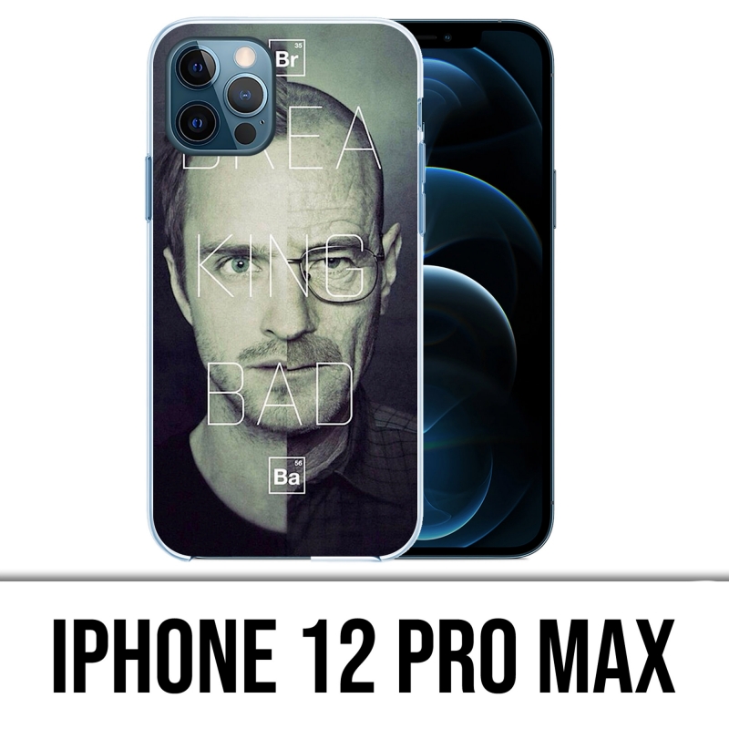 Coque pour iPhone 12 Pro Max Breaking Bad Visages