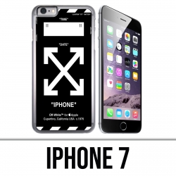Custodia per iPhone 7: bianco sporco nero