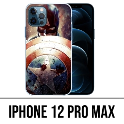 Coque iPhone 12 Pro Max - Captain America Grunge Avengers