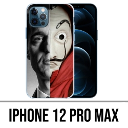 Funda para iPhone 12 Pro Max - Máscara dividida Casa De Papel Berlin