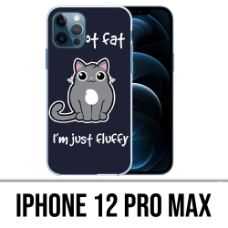 Coque iPhone 12 Pro Max - Chat Not Fat Just Fluffy