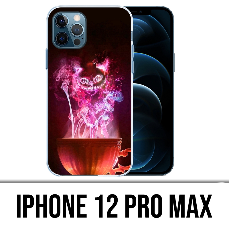 Funda para iPhone 12 Pro Max - Taza Gato Alicia en el País de las Maravillas