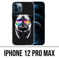 Coque iPhone 12 Pro Max - Chien Carlin Dj
