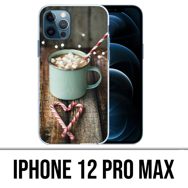 IPhone 12 Pro Max Case - Marshmallow mit heißer Schokolade