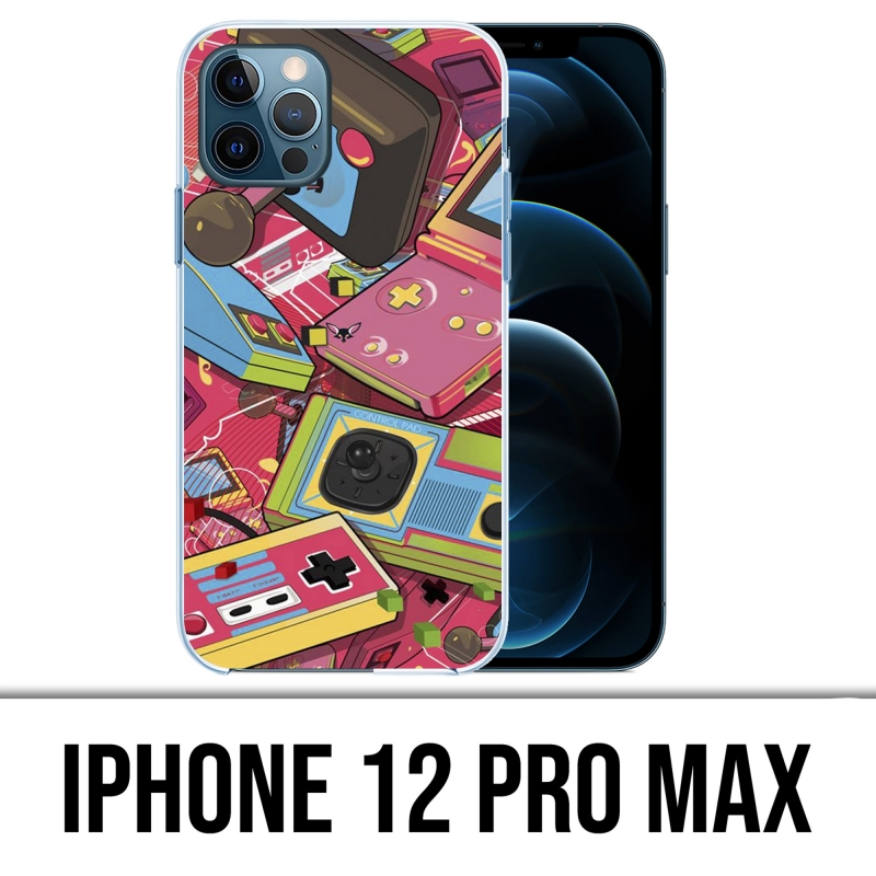 IPhone 12 Pro Max Case - Retro Vintage Konsolen