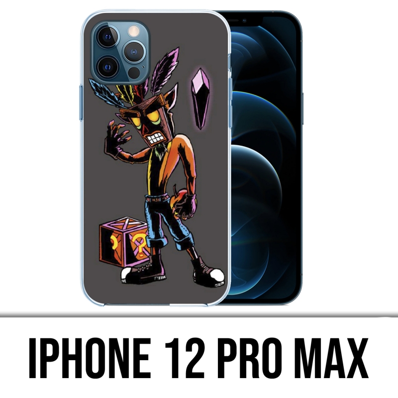 Coque iPhone 12 Pro Max - Crash Bandicoot Masque