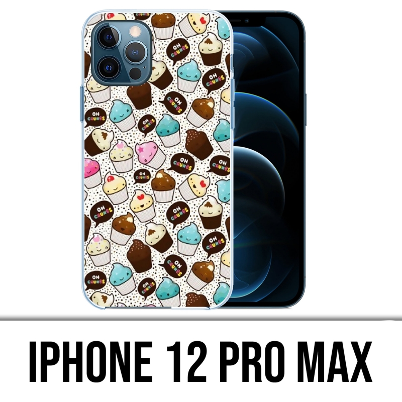 Coque iPhone 12 Pro Max - Cupcake Kawaii