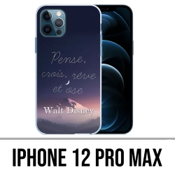 Coque iPhone 12 Pro Max - Disney Citation Pense Crois Reve