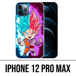 Custodia per iPhone 12 Pro Max - Dragon Ball Black Goku Cartoon