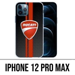 Coque iPhone 12 Pro Max - Ducati Carbon